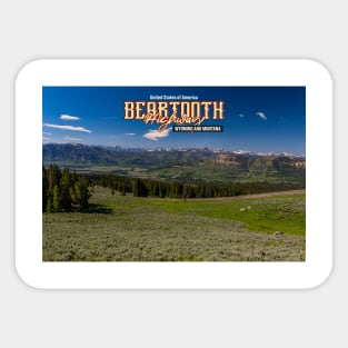 Beartooth Highway Wyoming and Montana Sticker